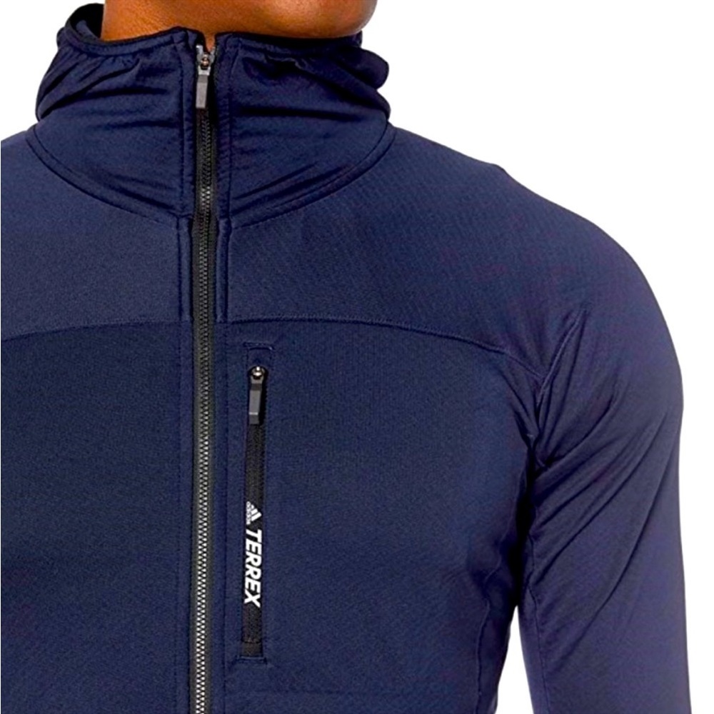 NWT Adidas Men’s Terrex Tracerocker Full Zip Hooded Jacket - Picture 2 of 8